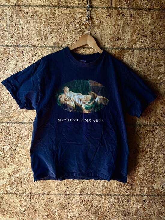 Supreme Other - Supreme Fine Arts Graphic T-Shirt Navy Size L